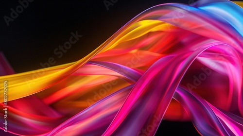  A high-resolution close-up of a colorful item on a black background with sharp focus, no blurring