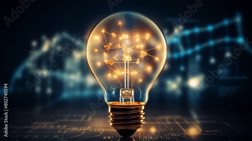 Visual metaphor of a light bulb connected to mathematical equations illustrating innovation and theoretical breakthroughs