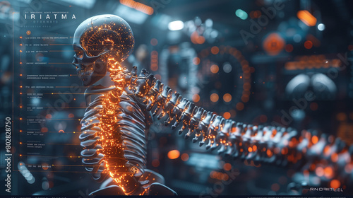 fantasy human skeleton spine