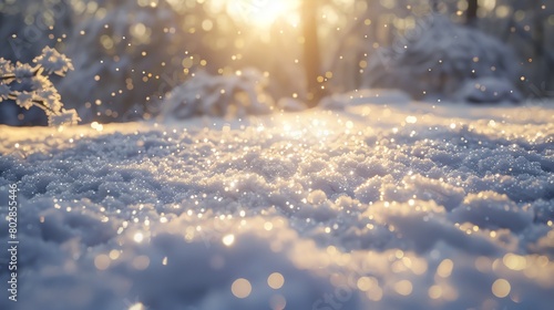 Bring to life the sparkle of sunlight on freshly fallen snow in a crisp winter morning