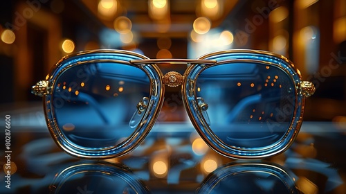 Explore the intricacies of luxury eyewear up close, where each frame is a testament to impeccable design and superior craftsmanship, in breathtaking 8K realism.