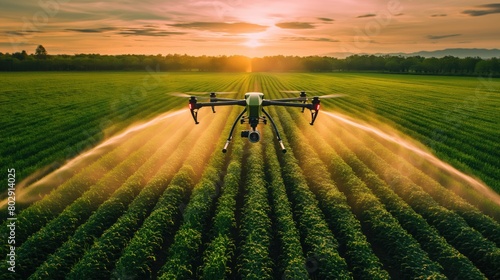 Agriculture drone spraying 
