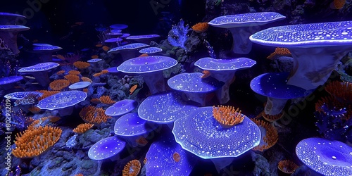 An undersea kingdom enchanting 3D cartoon render