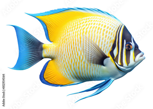 Animal fish pomacanthidae pomacentridae.