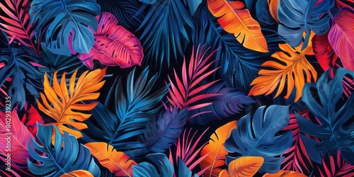 Creative tropical background