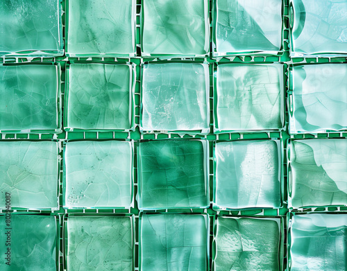 Beautiful glass blocks wall texture background,