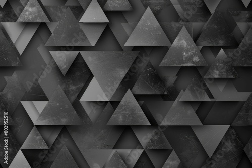 A collection of triangles in black and white. Suitable for graphic design projects