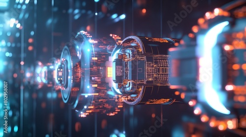 A series of virtual safes, hovering in cyberspace, with complex combination locks made of light, symbolizing the secure storage of digital assets. 32k, full ultra hd, high resolution