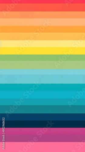 a close up of a rainbow colored striped background