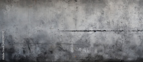A concrete wall with a dark gray grunge texture featuring scratches cracks and space for an image. with copy space image. Place for adding text or design