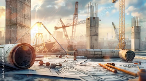 Construction Site Panorama: Tools and Design Concepts