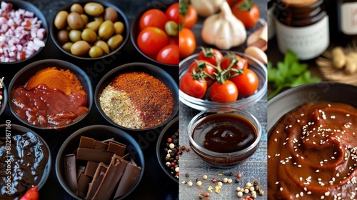 BBQ Sauce Inspiration: Artistic Collage of Ingredients