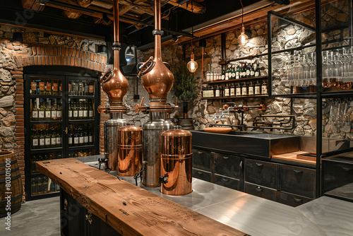 A distillery tour showcases the artisanal process of making vodka - focusing on distillation techniques and the importance of purity