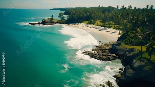 Spectacular Pernambuco beach view, a tropical paradise with serene ocean.