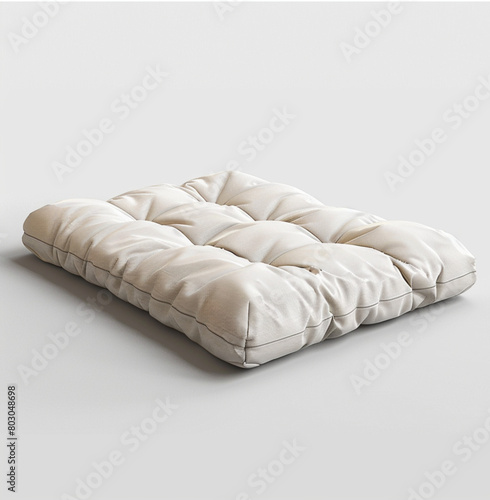 beach mattress, soft neutral color, white background