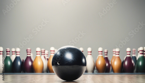 bowling ball, isolated white background 