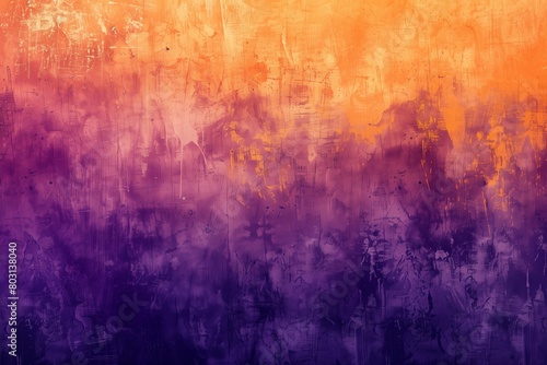 Abstract orange and purple background, texture canvas style texture canvas, three colors