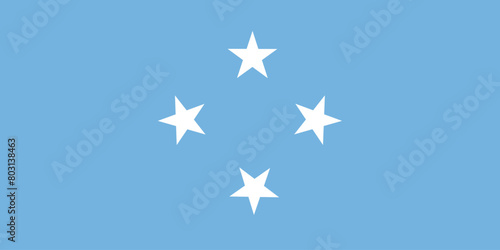 National Flag of Federated States of Micronesia, Federated States of Micronesia sign, Federated States of Micronesia Flag