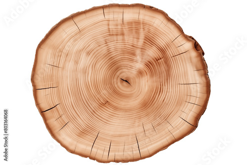 Top view of a Circular Tree trunk PNG Wood rings isolated on Transparent and white background - Forest Wildlife Erosion Ecosystem Protection