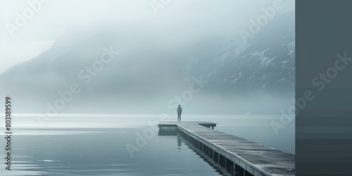 solitude in the morning mist