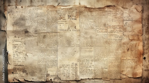 Vintage newspaper texture background