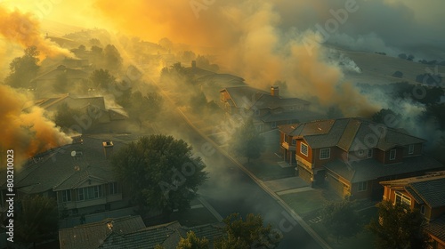 City Shrouded in Smoke