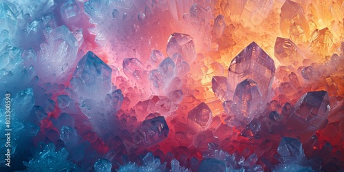 Colorful crystal background