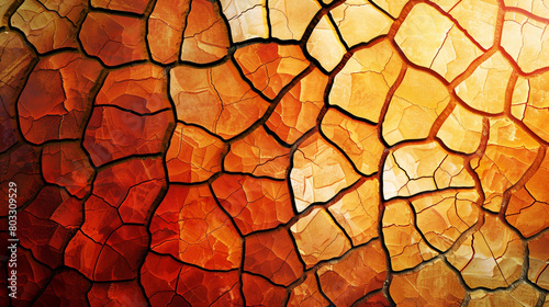 Cracked Earth Texture: A dry, cracked ground pattern resembling abstract desert soil.