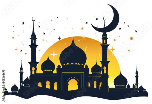 PNG Illustration of ramadan architecture building dome.