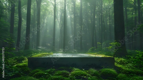 Spiritual Serenity: Meditative Forest Clearing