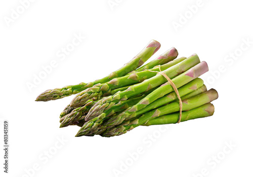 asparagus on white