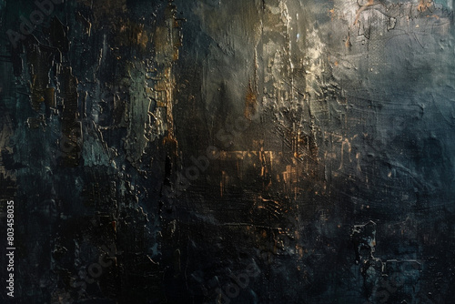 Abstract oil painting with a play of light and texture, showcasing the versatility of the medium.