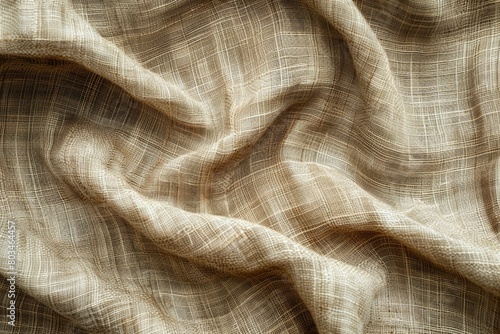 A piece of cloth with a pattern of lines and swirls