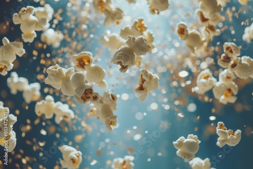 Popcorn Flying Through the Air