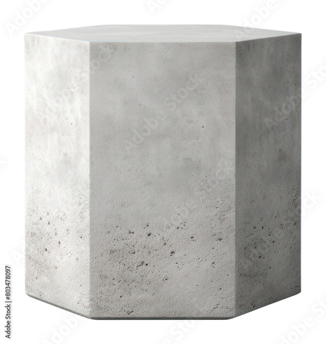 PNG Hexagon cylinder concrete white background architecture.