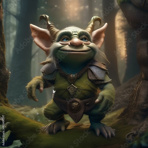 Mix of fantastical creatures like goblins and trolls in a fairy-tale setting4