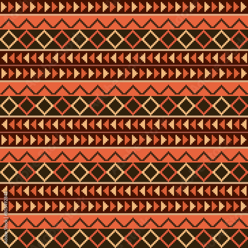 Peru andes tribal pattern vector seamless.