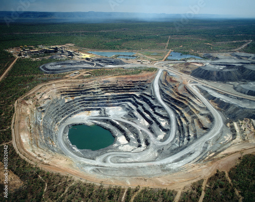 Uranium mine in Kakadu National park Northern Territory ,Australia .