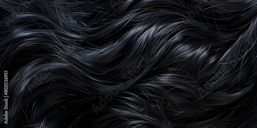 Black hair texture background