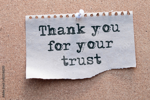 Thank you for your trust symbol.