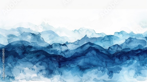 Abstract art blue paint background with liquid grunge texture.