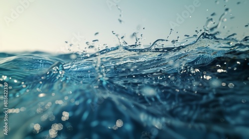 Realistic 3D animation of the pouring water filling the screen rendered in UHD with alpha matte. water. Illustrations