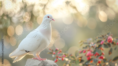 white pigeon 