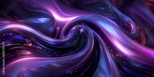 Abstract shiny purple Background Futuristic 3d Render
