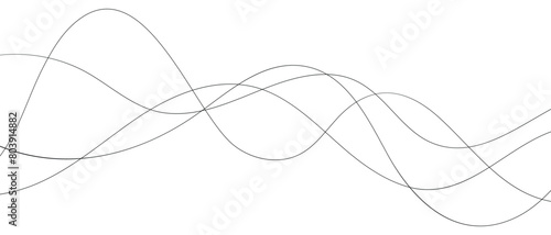 abstract simple black curve line design can be used background, banner, poster.