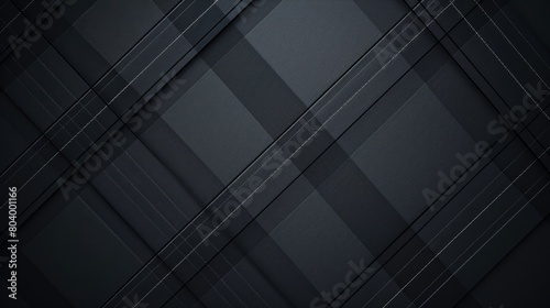 Abstract dark grey geometric tartan pattern with diagonal lines and a textured look.