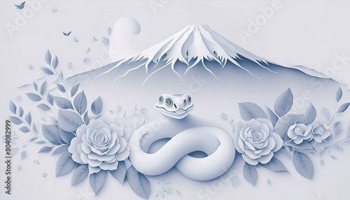 Mt. Fuji and snake_5
