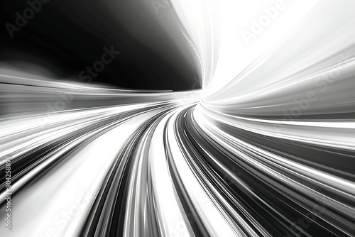 Abstract speedy white lines. Speedy motion feel of abstract white lines .