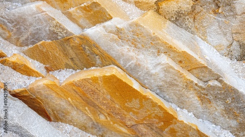 Sandstone is a clastic sedimentary rock composed mainly of sand-sized silicate grains. Sandstones.Most sandstone is composed of quartz or feldspar, because they are the most resistant minerals 