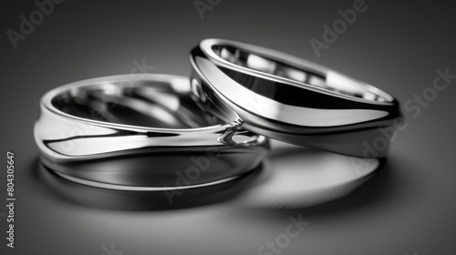 Stylish minimalist sterling silver ring.